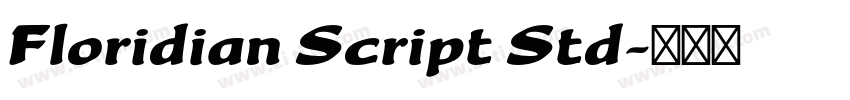 Floridian Script Std字体转换